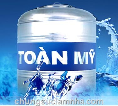 Bồn nước inox Toàn Mỹ 700 lít nằm